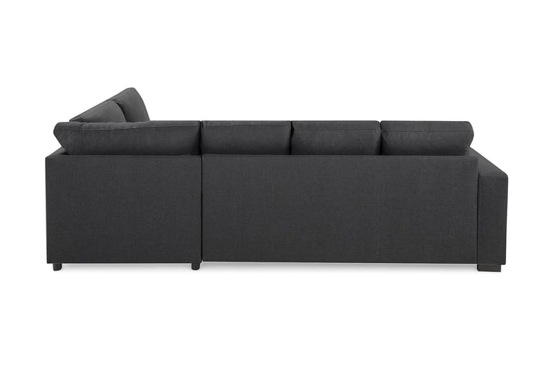 U-sofa Nevada Large Divan Venstre - Mørkgrå - Møbler - Sofaer - Sofaer med sjeselong - 3 seters sofa med divan