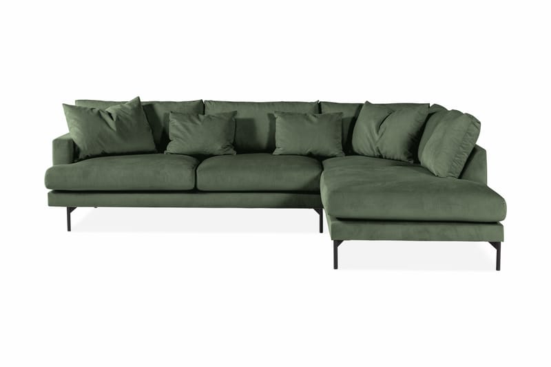 3-seters Sofa med Sjeselong Armunia Høyre - Grønn - Møbler - Sofaer - Sofaer med sjeselong - 4 seters sofa med divan