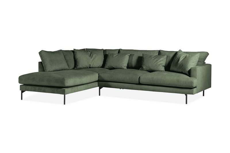 3-seters Sofa med Sjeselong Armunia Høyre - Grønn - Møbler - Sofaer - Sofaer med sjeselong - 4 seters sofa med divan