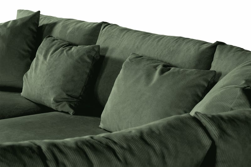 3-seters Sofa med Sjeselong Armunia Høyre - Grønn - Møbler - Sofaer - Sofaer med sjeselong - 4 seters sofa med divan