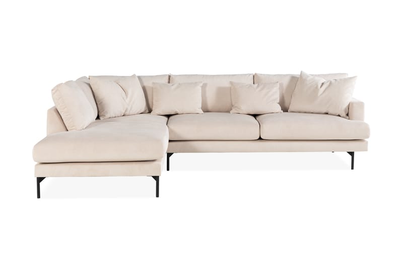 3-seters Sofa med Sjeselong Armunia Venstre - Beige - Møbler - Sofaer - Sofaer med sjeselong - 4 seters sofa med divan