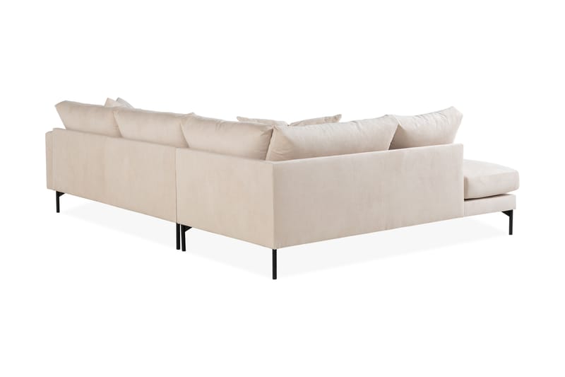 3-seters Sofa med Sjeselong Armunia Venstre - Beige - Møbler - Sofaer - Sofaer med sjeselong - 4 seters sofa med divan