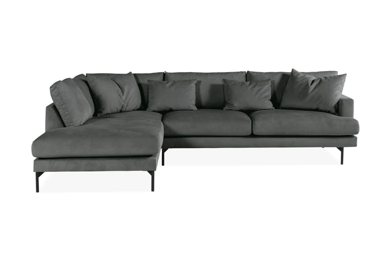 3-seters Sofa med Sjeselong Armunia Venstre - Grå - Møbler - Sofaer - Sofaer med sjeselong - 4 seters sofa med divan