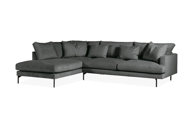 3-seters Sofa med Sjeselong Armunia Venstre - Grå - Møbler - Sofaer - Sofaer med sjeselong - 4 seters sofa med divan