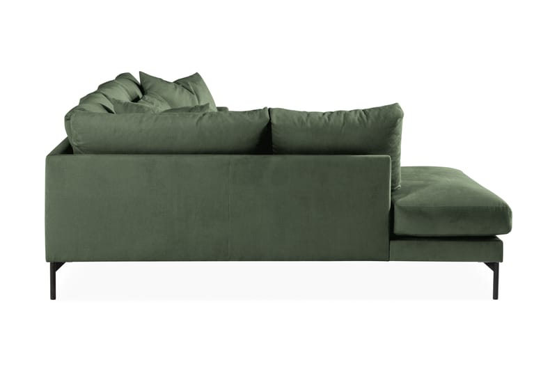 3-seters Sofa med Sjeselong Armunia Venstre - Grønn - Møbler - Sofaer - Sofaer med sjeselong - 4 seters sofa med divan