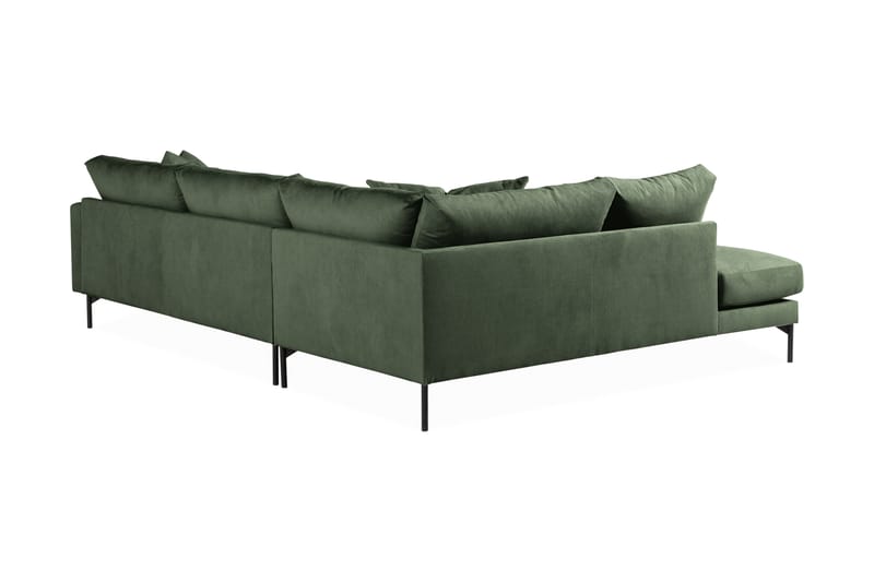 3-seters Sofa med Sjeselong Armunia Venstre - Grønn - Møbler - Sofaer - Sofaer med sjeselong - 4 seters sofa med divan