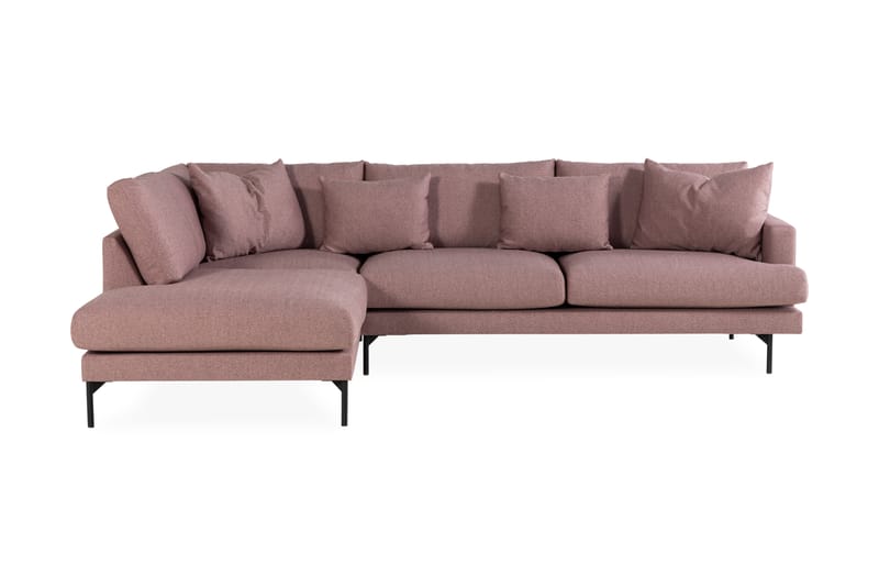 3-seters Sofa med Sjeselong Armunia Venstre - Lilla - Møbler - Sofaer - Sofaer med sjeselong - 4 seters sofa med divan