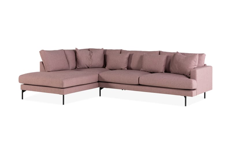 3-seters Sofa med Sjeselong Armunia Venstre - Lilla - Møbler - Sofaer - Sofaer med sjeselong - 4 seters sofa med divan