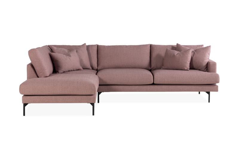 3-seters Sofa med Sjeselong Armunia Venstre - Lilla - Møbler - Sofaer - Sofaer med sjeselong - 4 seters sofa med divan