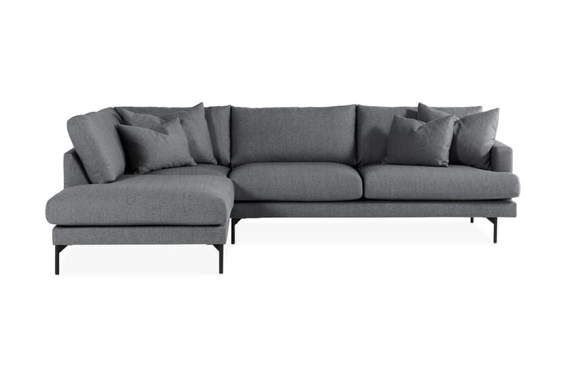 3-seters Sofa med Sjeselong Armunia Venstre - Mørkegrå - Møbler - Sofaer - Sofaer med sjeselong - 4 seters sofa med divan