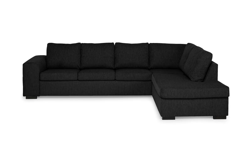 4-seter Alter Sofa med Sjeselong Høyre - Svart - Møbler - Sofaer - Sofaer med sjeselong - 4 seters sofa med divan