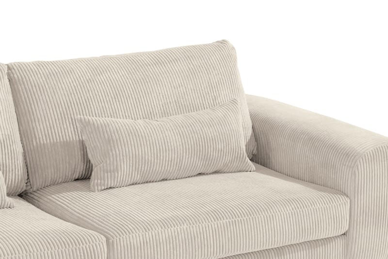 2,5-seter Sofa Haga Cordfløyel - Beige - Møbler - Sofaer - Sofaer med sjeselong - 4 seters sofa med divan