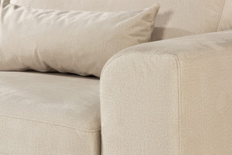 2,5-seter Sofa Haga Fløyel - Beige - Møbler - Sofaer - Sofaer med sjeselong - 4 seters sofa med divan