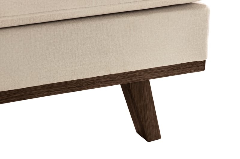 2,5-seter Sofa Haga Fløyel - Beige - Møbler - Sofaer - Sofaer med sjeselong - 4 seters sofa med divan