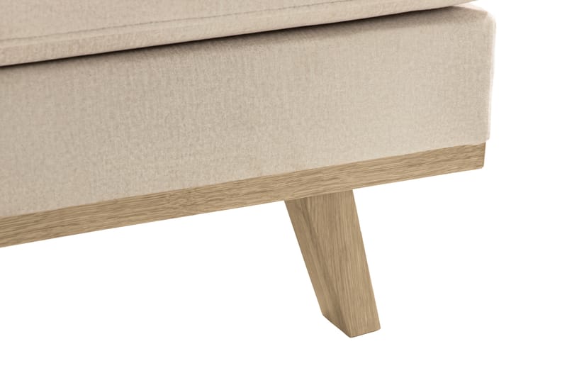 2,5-seter Sofa Haga Fløyel - Beige - Møbler - Sofaer - Sofaer med sjeselong - 4 seters sofa med divan