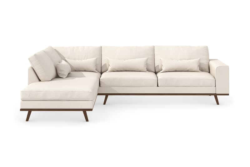 2,5-seters L-Sofa Haga - Beige - Møbler - Sofaer - Sofaer med sjeselong - 4 seters sofa med divan