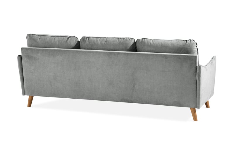 3-seter Divansofa Colt Lyx Høyre - Grå/Eik - Møbler - Sofaer - Sofaer med sjeselong - 4 seters sofa med divan