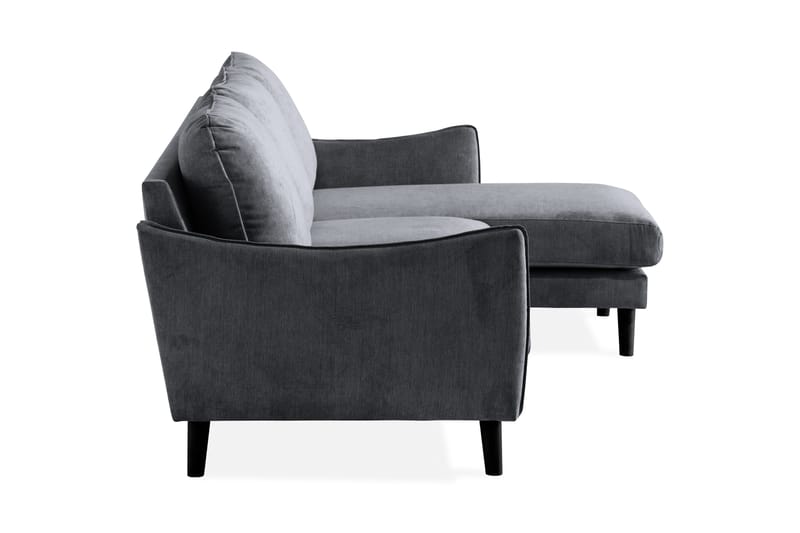 3-seter Divansofa Colt Lyx Høyre - Mørkegrå - Møbler - Sofaer - Sofaer med sjeselong - 4 seters sofa med divan