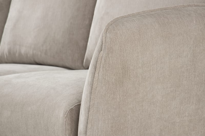 3-seter Divansofa Colt Lyx Venstre - Beige/Eik - Møbler - Sofaer - Sofaer med sjeselong - 4 seters sofa med divan