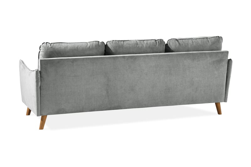 3-seter Divansofa Colt Lyx Venstre - Grå/Eik - Møbler - Sofaer - Sofaer med sjeselong - 4 seters sofa med divan