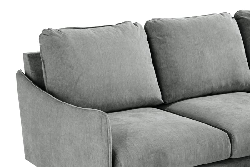 3-seter Divansofa Colt Lyx Venstre - Grå/Eik - Møbler - Sofaer - Sofaer med sjeselong - 4 seters sofa med divan