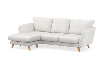 3-seter Divansofa Colt Lyx Venstre - Hvit|Bouclé - Møbler - Sofaer - Sofaer med sjeselong - 4 seters sofa med divan