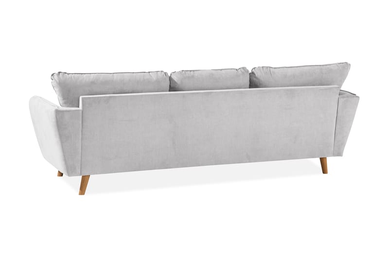 3-seter Divansofa Colt Lyx Venstre - Lysegrå/Eik - Møbler - Sofaer - Sofaer med sjeselong - 4 seters sofa med divan