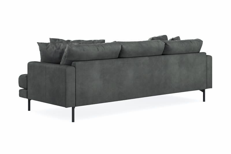 4-seters Divansofa Armunia - Grå - Møbler - Sofaer - Sofaer med sjeselong - 4 seters sofa med divan