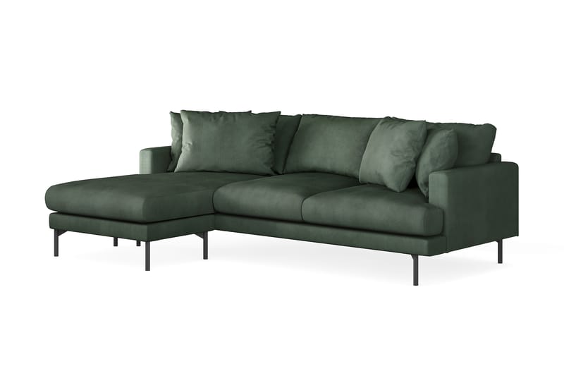 4-seters Divansofa Armunia - Grønn - Møbler - Sofaer - Sofaer med sjeselong - 4 seters sofa med divan