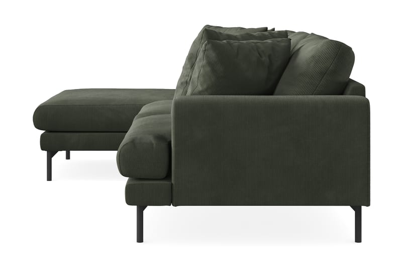 4-seters Divansofa Armunia - Mørk grønn - Møbler - Sofaer - Sofaer med sjeselong - 4 seters sofa med divan