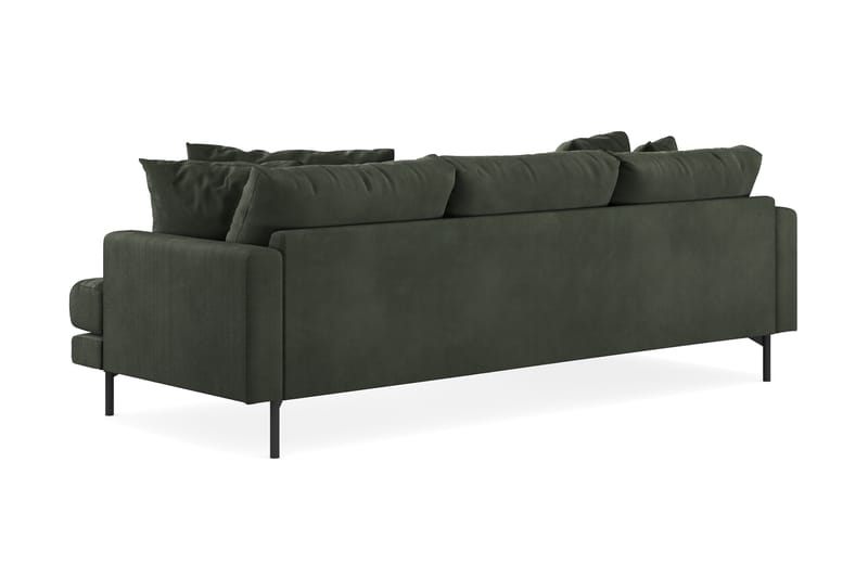 4-seters Divansofa Armunia - Mørk grønn - Møbler - Sofaer - Sofaer med sjeselong - 4 seters sofa med divan