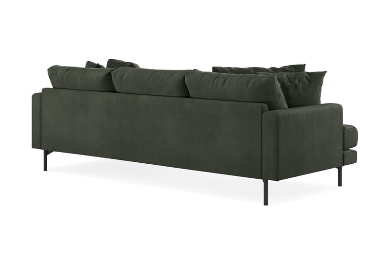 4-seters Divansofa Armunia - Mørk grønn - Møbler - Sofaer - Sofaer med sjeselong - 4 seters sofa med divan