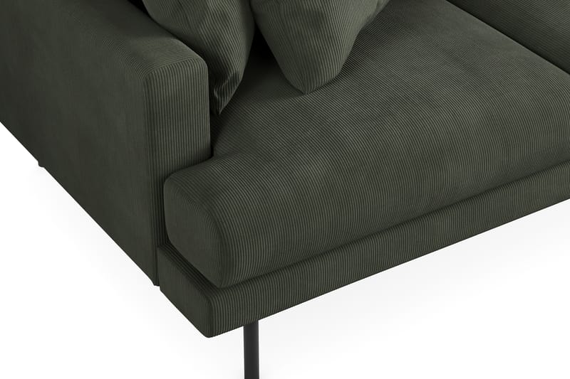 4-seters Divansofa Armunia - Mørk grønn - Møbler - Sofaer - Sofaer med sjeselong - 4 seters sofa med divan