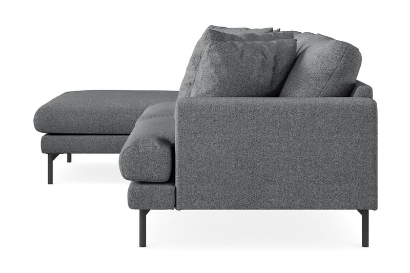 4-seters Divansofa Armunia - Mørkegrå - Møbler - Sofaer - Sofaer med sjeselong - 4 seters sofa med divan