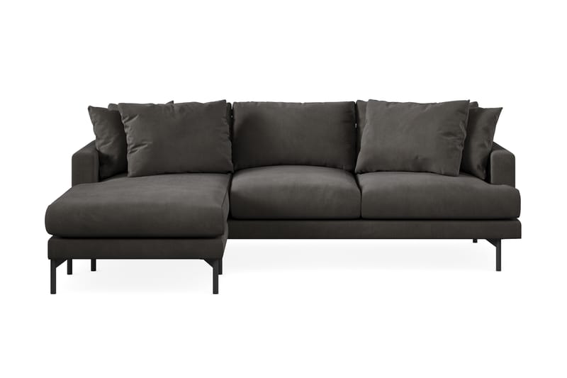 4-seters Divansofa Armunia - Mørkegrå - Møbler - Sofaer - Sofaer med sjeselong - 4 seters sofa med divan