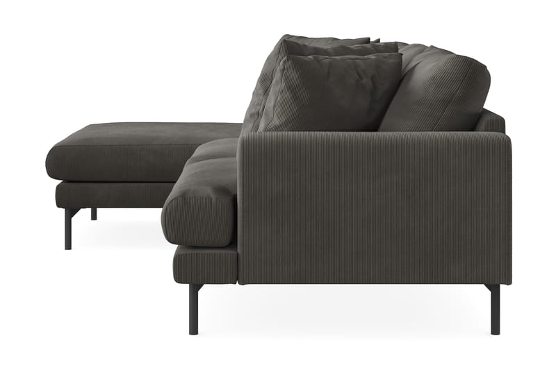 4-seters Divansofa Armunia - Mørkegrå - Møbler - Sofaer - Sofaer med sjeselong - 4 seters sofa med divan