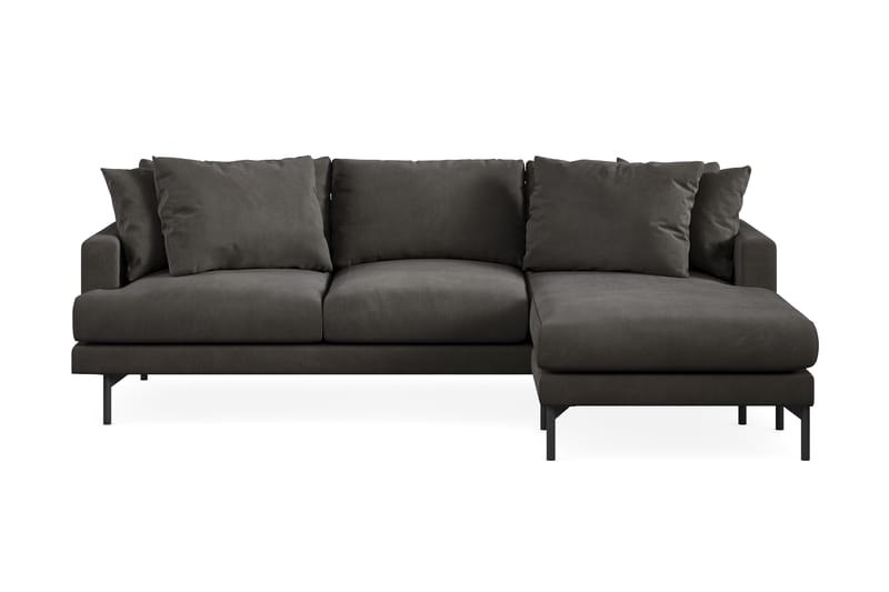 4-seters Divansofa Armunia - Mørkegrå - Møbler - Sofaer - Sofaer med sjeselong - 4 seters sofa med divan