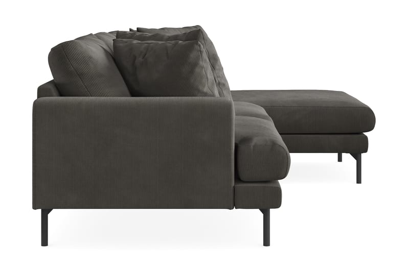 4-seters Divansofa Armunia - Mørkegrå - Møbler - Sofaer - Sofaer med sjeselong - 4 seters sofa med divan