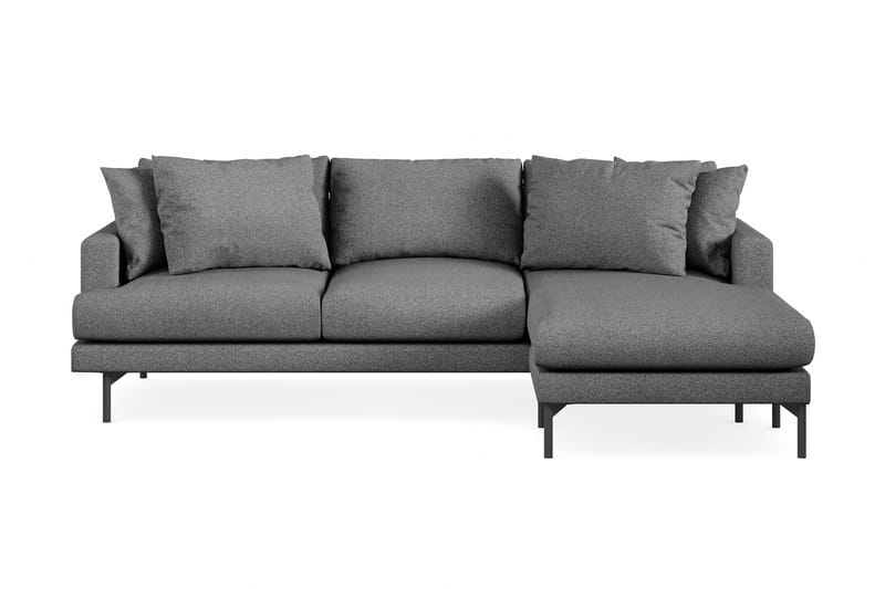 4-seters Divansofa Armunia - Mørkegrå - Møbler - Sofaer - Sofaer med sjeselong - 4 seters sofa med divan