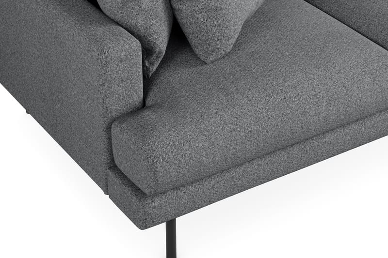 4-seters Divansofa Armunia - Mørkegrå - Møbler - Sofaer - Sofaer med sjeselong - 4 seters sofa med divan