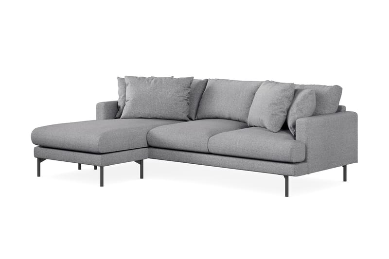 4-seters Divansofa Menard - Grå - Møbler - Sofaer - Sofaer med sjeselong - 4 seters sofa med divan