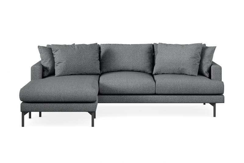 4-seters Divansofa Menard - Mørkegrå - Møbler - Sofaer - Sofaer med sjeselong - 4 seters sofa med divan