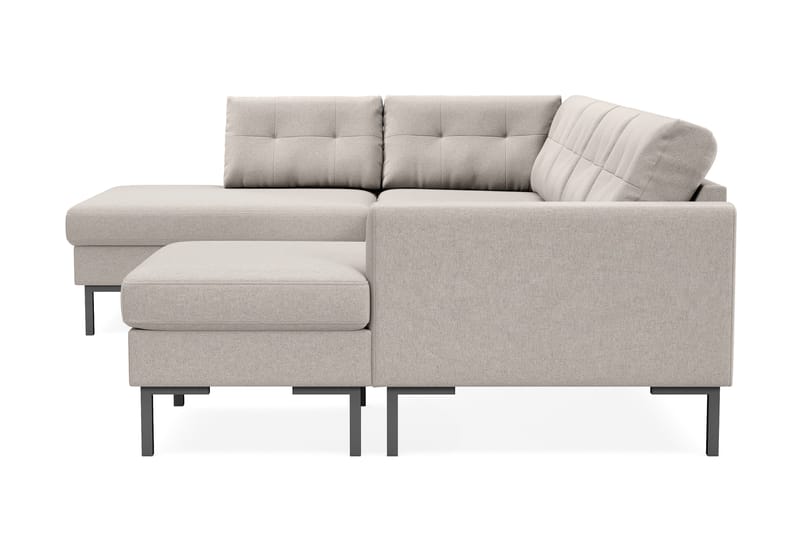 4-seters U-sofa Divan Høyre Frillestad - Beige - Møbler - Sofaer - Sofaer med sjeselong - 4 seters sofa med divan