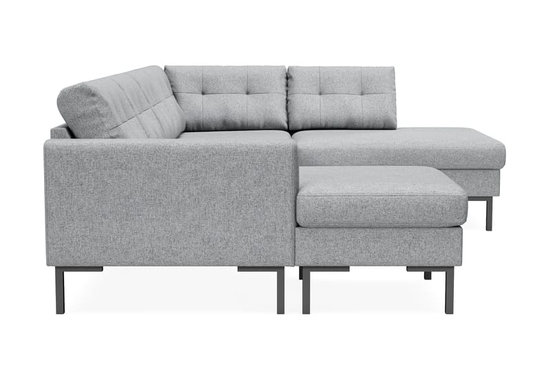 4-seters U-sofa Divan Høyre Frillestad - Grå - Møbler - Sofaer - Sofaer med sjeselong - 4 seters sofa med divan