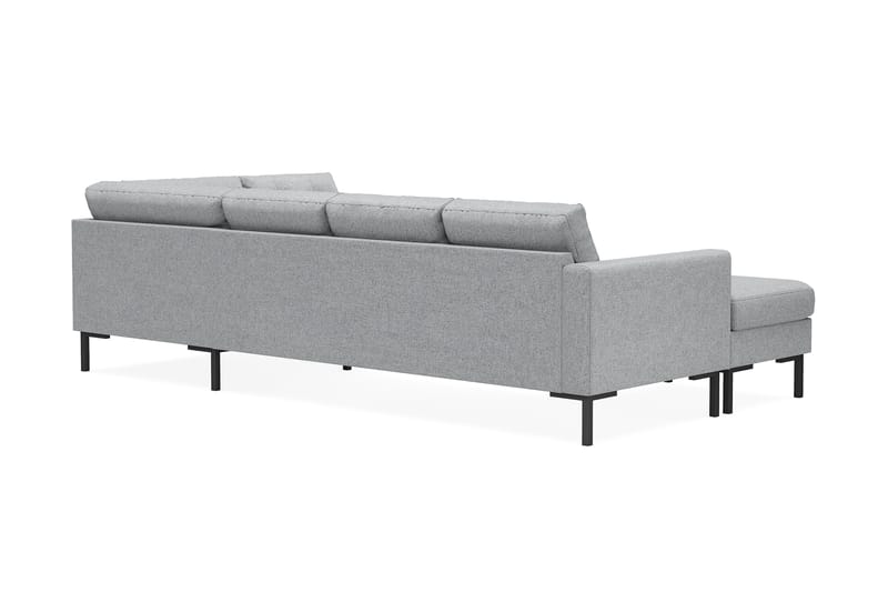 4-seters U-sofa Divan Høyre Frillestad - Grå - Møbler - Sofaer - Sofaer med sjeselong - 4 seters sofa med divan