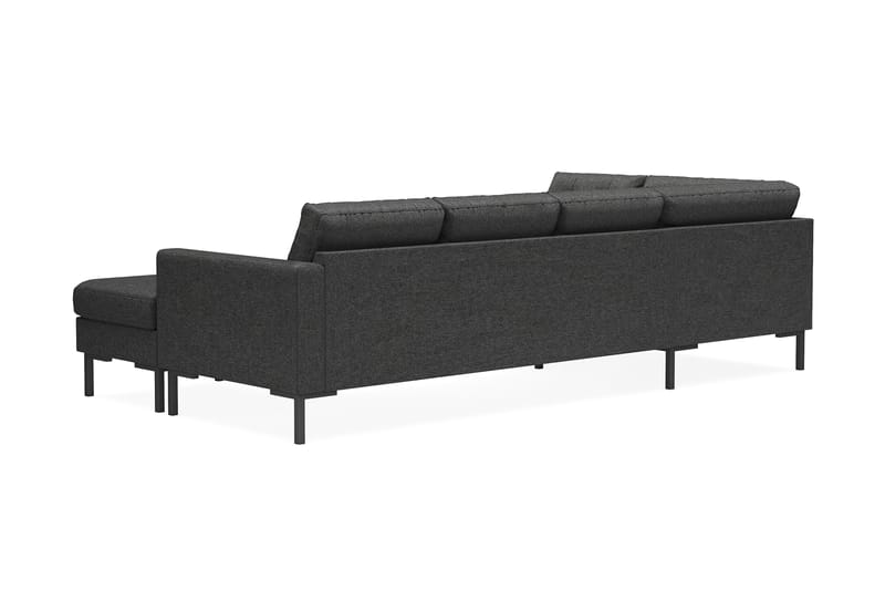 4-seters U-sofa Divan Høyre Frillestad - Mørkegrå - Møbler - Sofaer - Sofaer med sjeselong - 4 seters sofa med divan