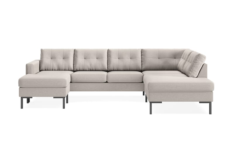 4-seters U-sofa Divan Venstre Frillestad - Beige - Møbler - Sofaer - Sofaer med sjeselong - 4 seters sofa med divan