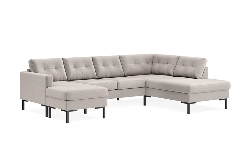 4-seters U-sofa Divan Venstre Frillestad - Beige - Møbler - Sofaer - Sofaer med sjeselong - 4 seters sofa med divan