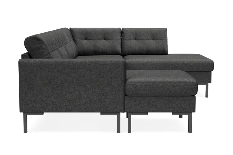 4-seters U-sofa Divan Venstre Frillestad - Mørkegrå - Møbler - Sofaer - Sofaer med sjeselong - 4 seters sofa med divan