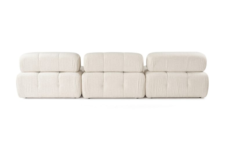 Boblende Divansofa 3-seter 315 cm Belgin - Lysebeige - Møbler - Sofaer - Sofaer med sjeselong - 4 seters sofa med divan